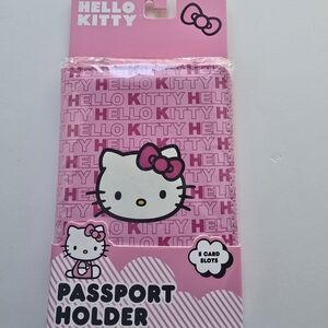 Hello Kitty Pink and White Travel Passport Cover